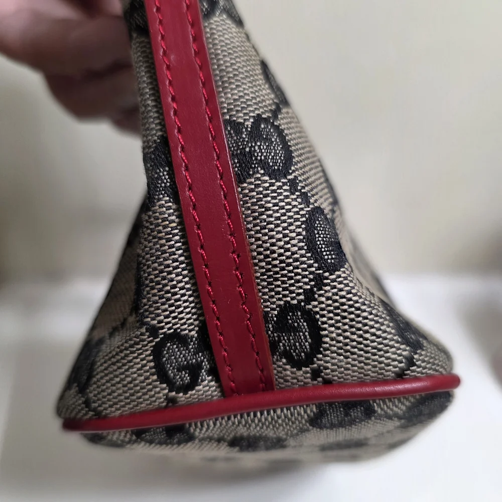 Authentic Gucci Beige and Red Women's Bag From Japan Looks Brandnew - Picture 5 of 13